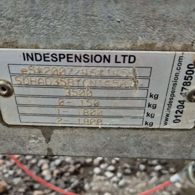 3T Plant Trailers Indespension Challenger 2022