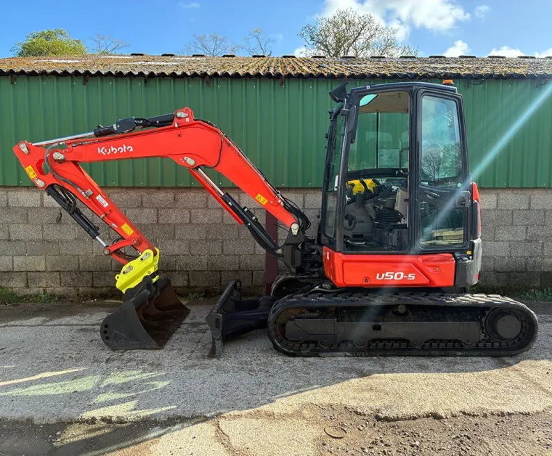 5T Excavator Kubota U50-5 C/W Brand New Hydraulic Quick Hitch 2021